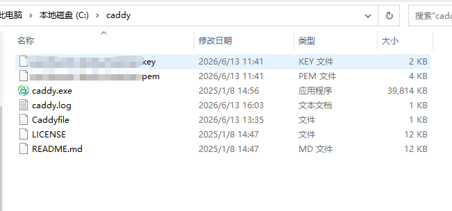 Caddy文件目录展示截图