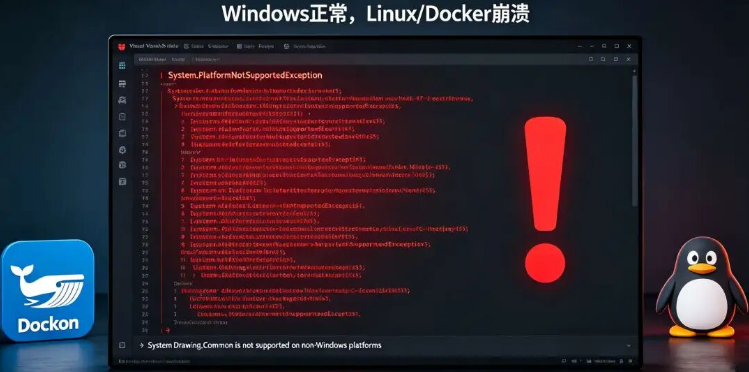 .NET 跨平台部署第一坑:System.Drawing.Common 不支持 Linux/Docker